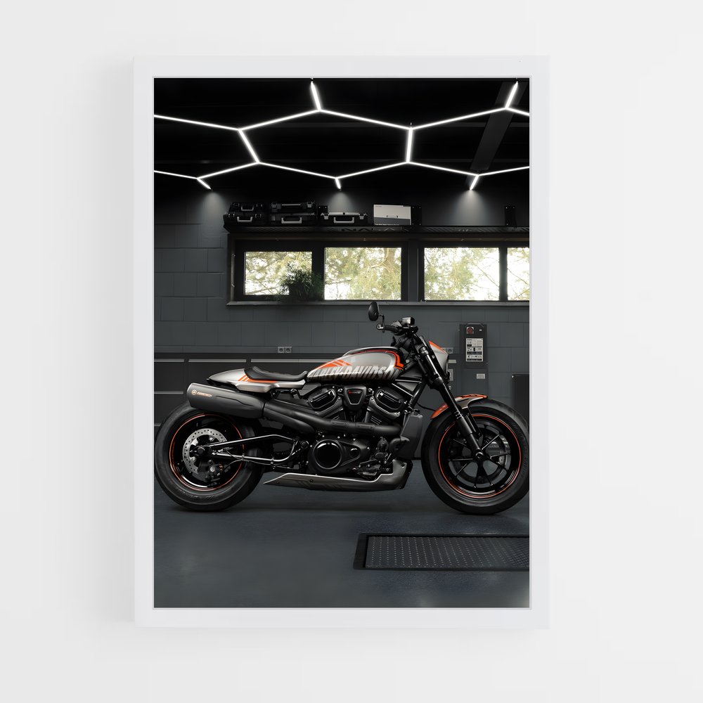 Poster Garage Vroom – affiche Harley-Davidson (vue 3)